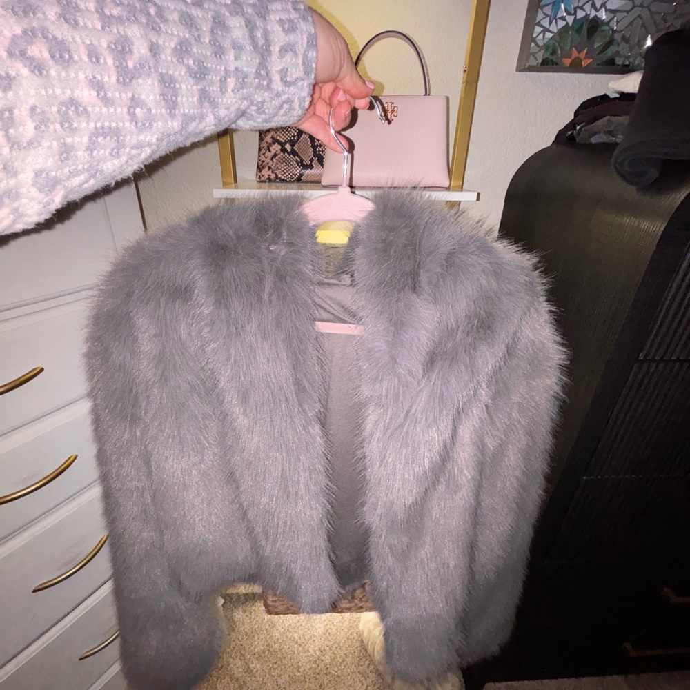 NWT! 🤩Target Gray Teddy Jacket for Women